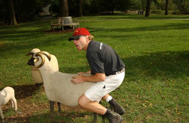 Krazy Ted humping a sheep