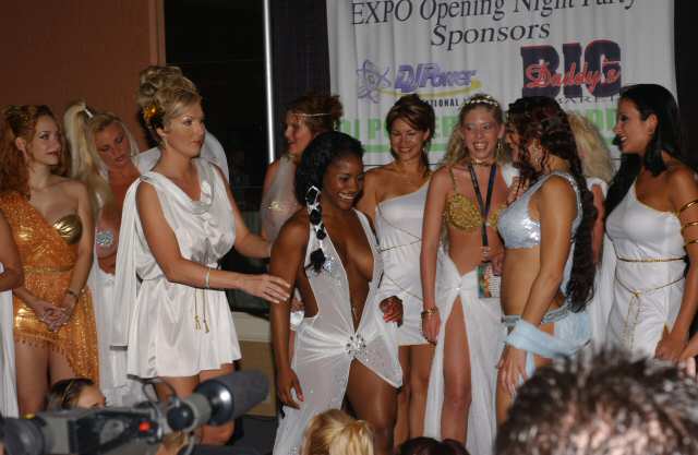 feature entertainers in togas