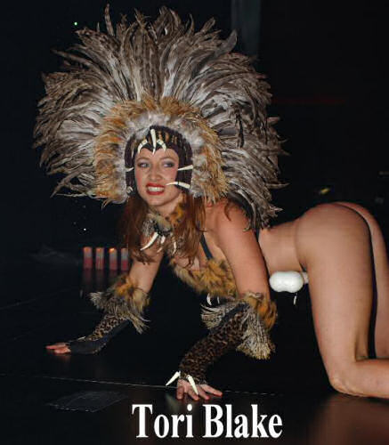 Feature entertainerTori Blake performing at Las Vegas Adult industry Convention