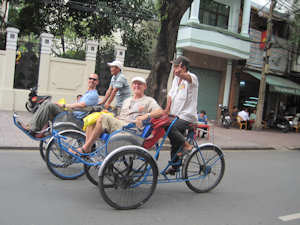 Pedi cabs in Ho Chi Minh City