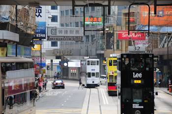 Hong Kong street cars