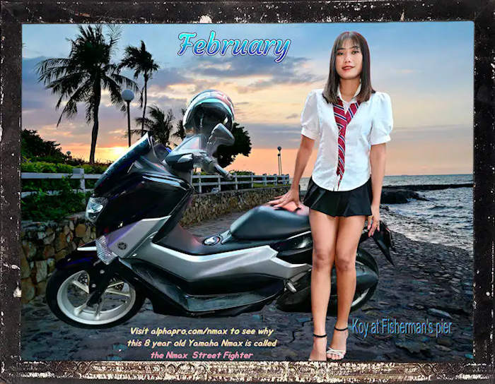 Koy with my Yamaha Nmax streetfighter