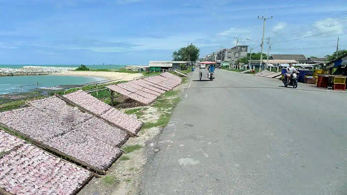 picture: Ocean side village near Rayong