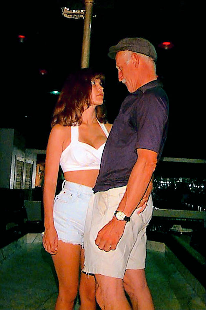 picture:  Jack Corbett and Katt at Stimmelators Strip Club