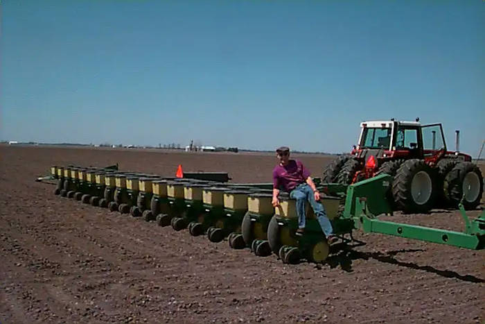 My best friends 12 row John Deere planter