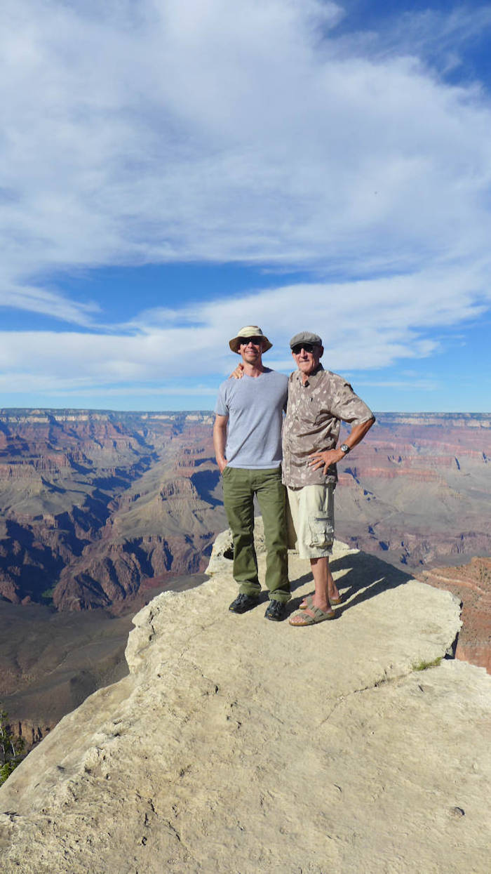 picture:  My nephew, Nathan and I at the Grand Canyon