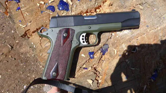 picture:  Of my customized Wilson Combat 45 automatic