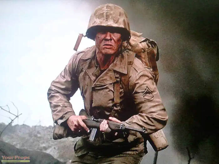 Picture:  John Basilone as depicted in the mini series The Pacific