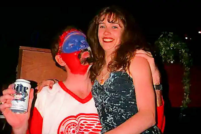 Crazy Czech in his warpaint with sweet little Brandy