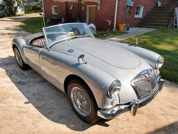 picture:  Jack Corbett's first car, a 1958 MGA sportscar