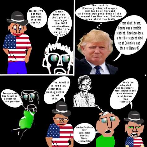 2012 Donald Trump scumbag cartoon