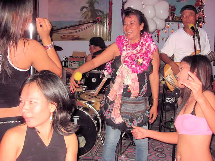 picture:  Eddie at her birthday party at Mali Bar