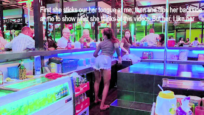 picture:  Sexy Lady behind the bar