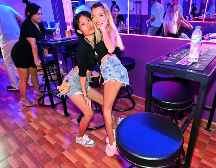 Ying Yang and Mali at the Crazy Fox on Soi Chaiyapoon