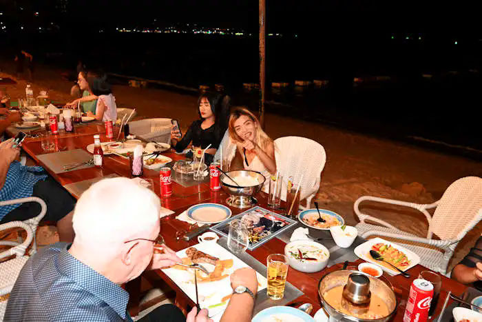 With over 20 guests dinner starts off Jack's Birthday on Steroids