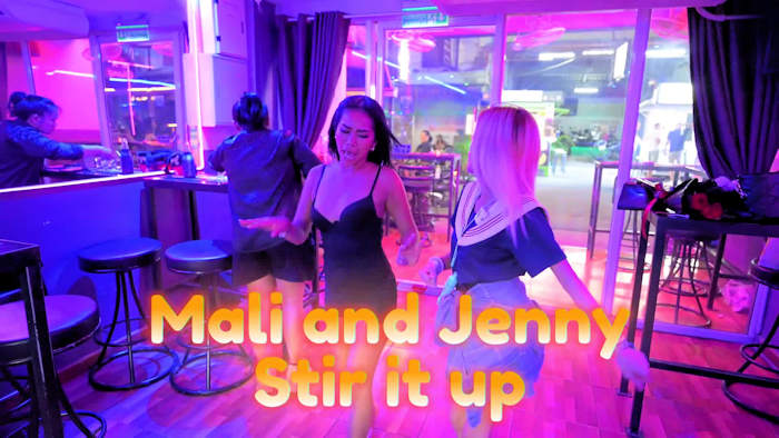 Stir it up video of Crazy Fox Jenny and Mali 
