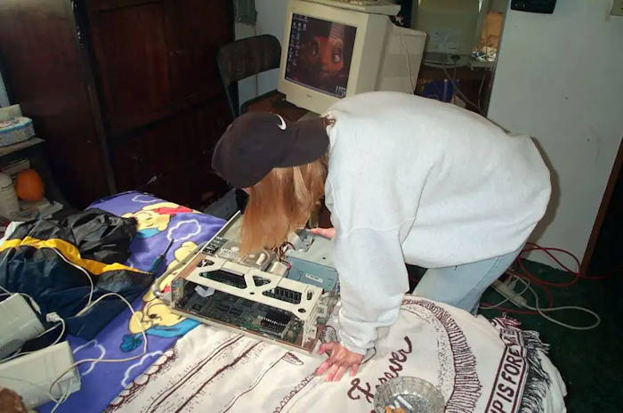 Picture: She might have been a stripper but Delilah can build a computer