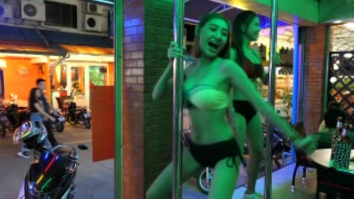 Sexy entertainer Nikky brought into this partly to titillate the customers