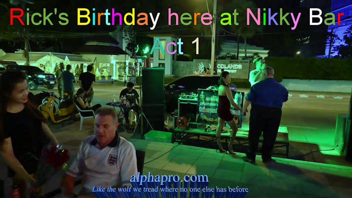 Video of Rick's birthday at Nikky Bar