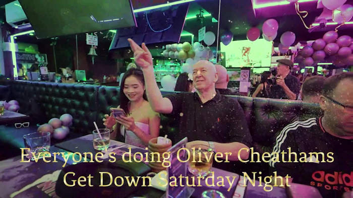 Video of Two Pattaya Nymphoz Fireballs dancing to Get Down Saturday Night