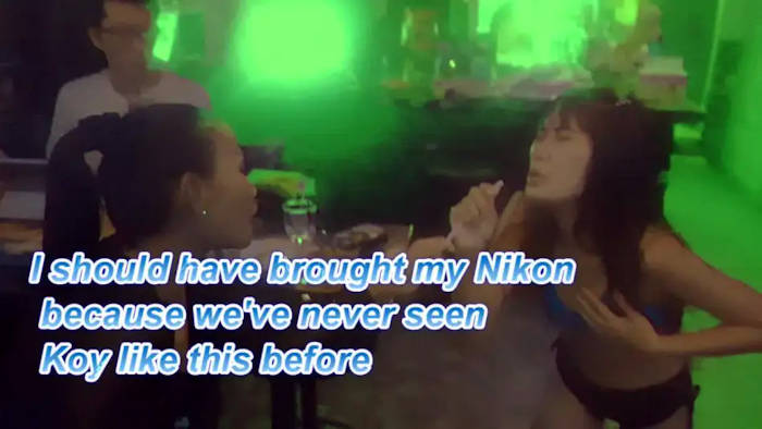 Video:  Finds Koy singing as non stop as she dances