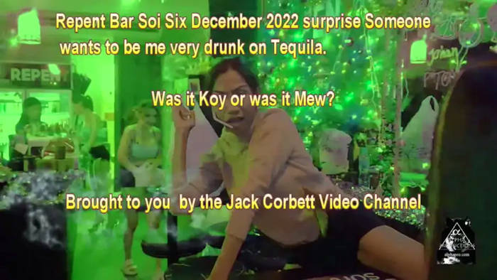 Video:  Jack Corbett Repent Bar Videos with Pon and Mew getting Jack drunk