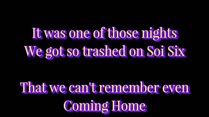 VIdeo so trashed we can't remember coming home