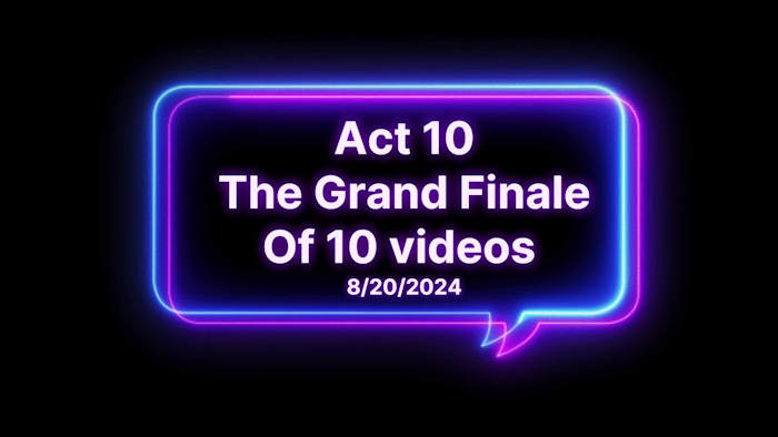 Video: the grand finale out of 10 bar videos