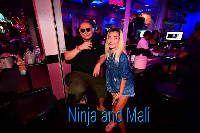 picture of Mali with Ninja at Ninja's Sweet birthday party